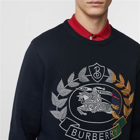 burberry crest sweatshirt|burberry sweatshirt saks.